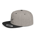 Flat Bill Snapback - Black Logo & Name