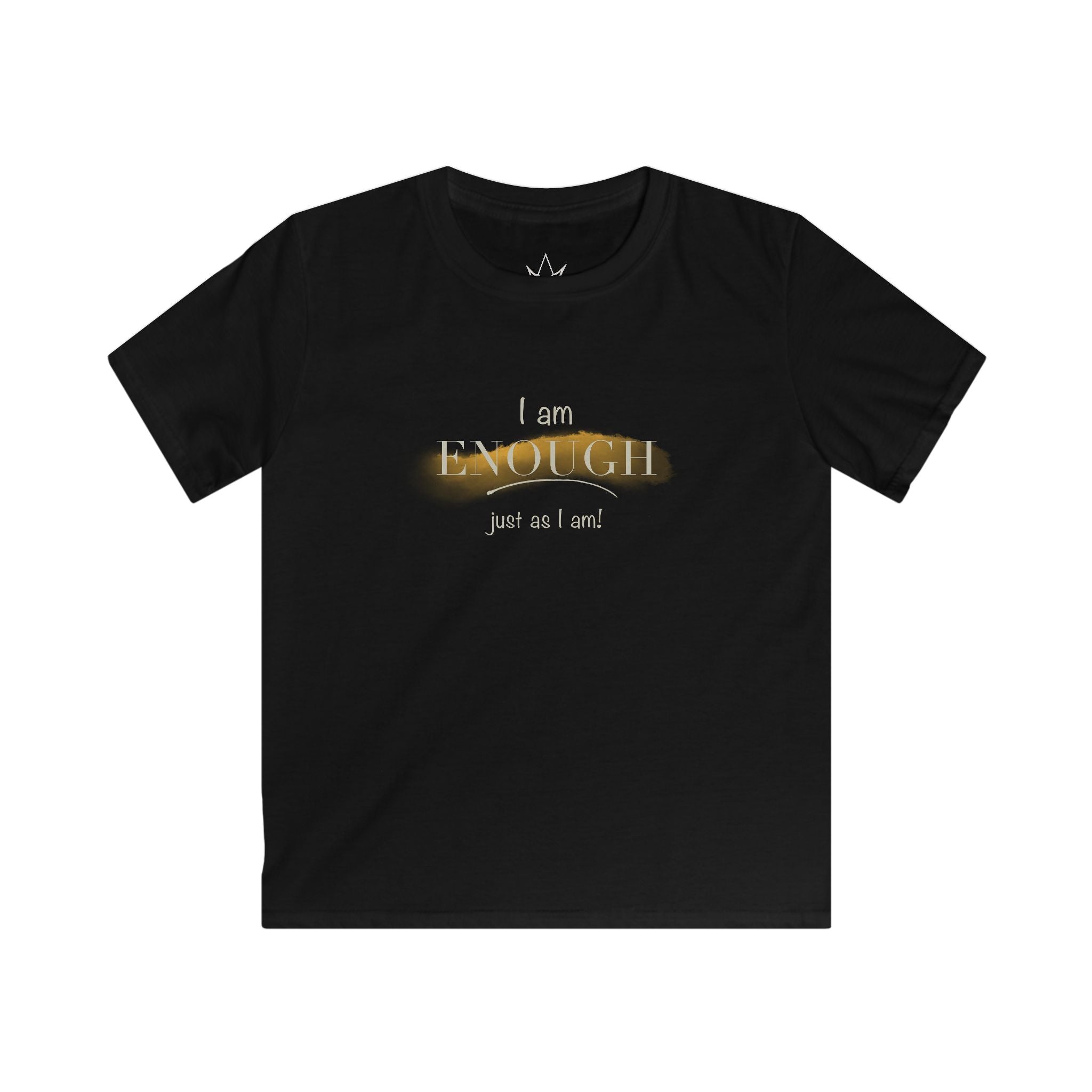 Kids Tee — “I Am Enough” Inspirational Graphic T-Shirt for Children