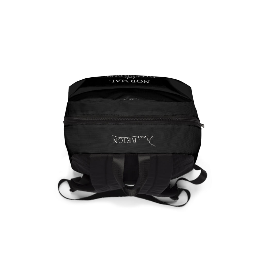 "Normal Looks Different" Backpack — Black